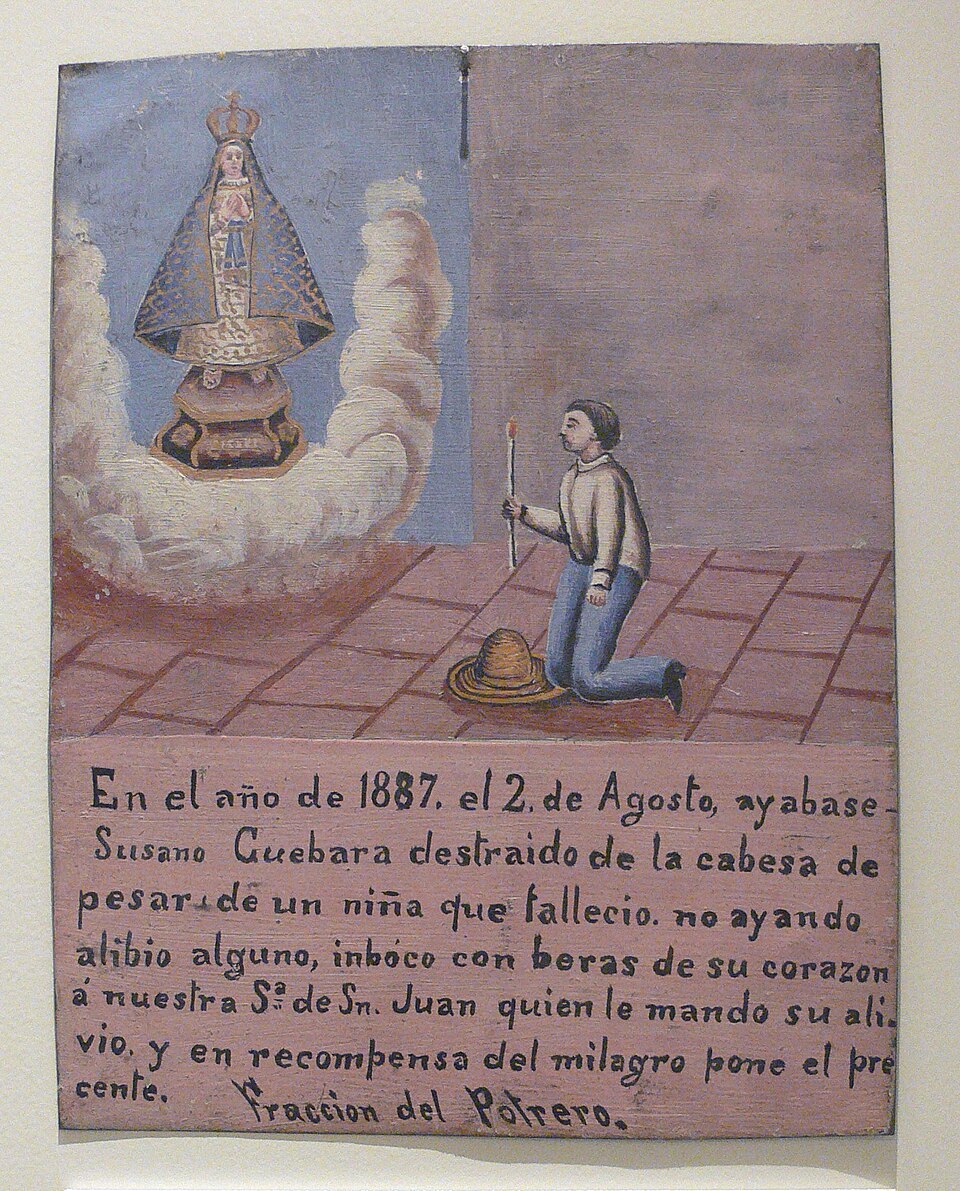 Ex-Voto (Retablo) — Ex-voto 1887 — Wikimedia Commons / Public domain