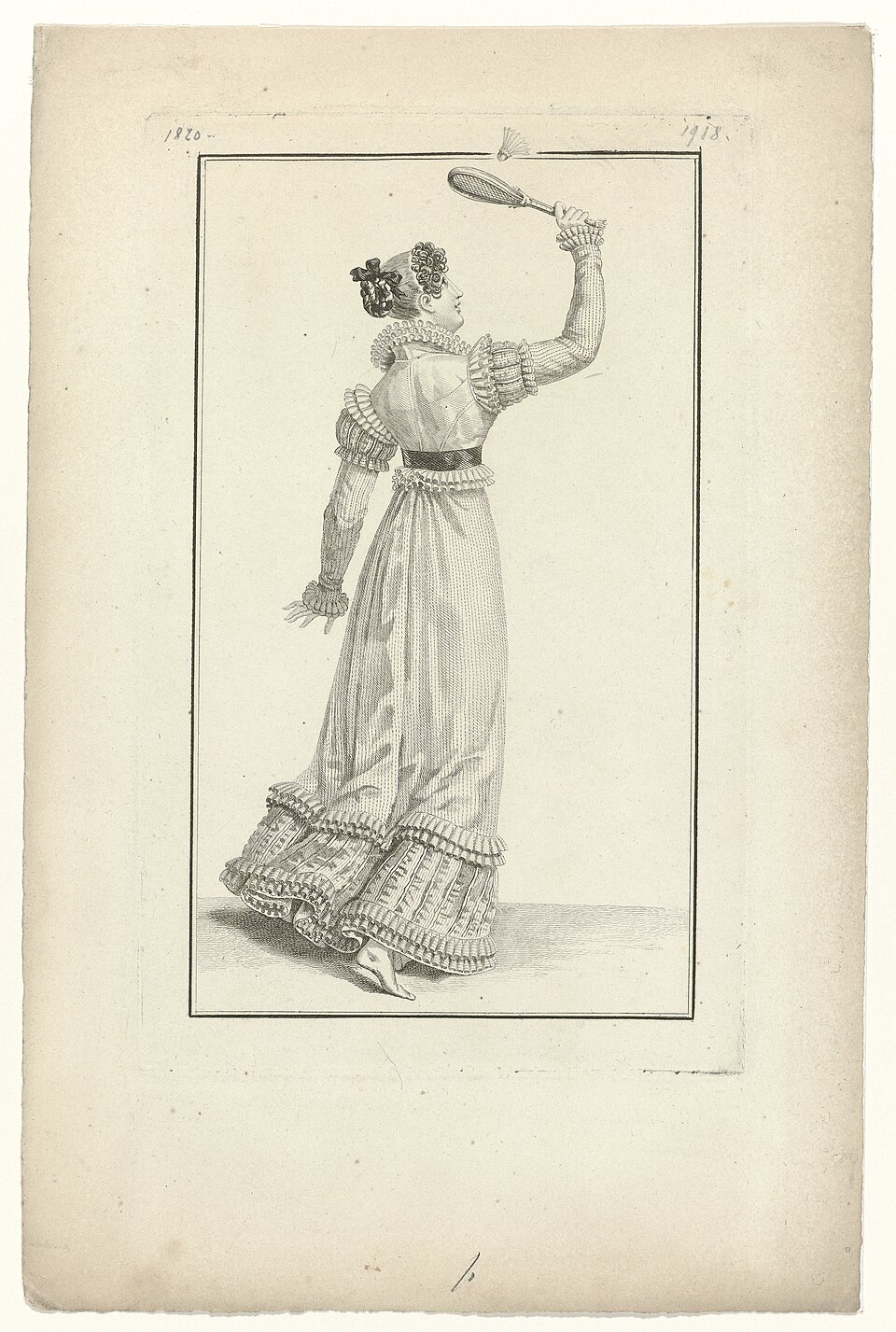 Fashion Plate — Journal des Dames et des Modes, 1820 — Wikimedia Commons / CC0