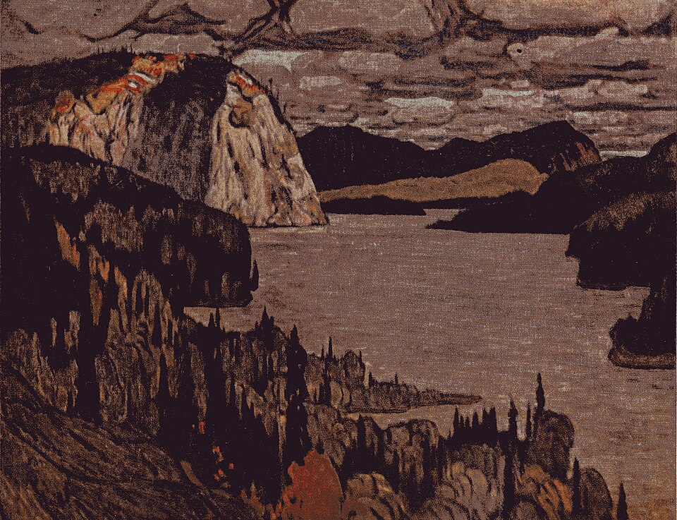 Group of Seven — J. E. H. MacDonald, The Solemn Land, 1921 — National Gallery of Canada — Wikimedia Commons / Public domain