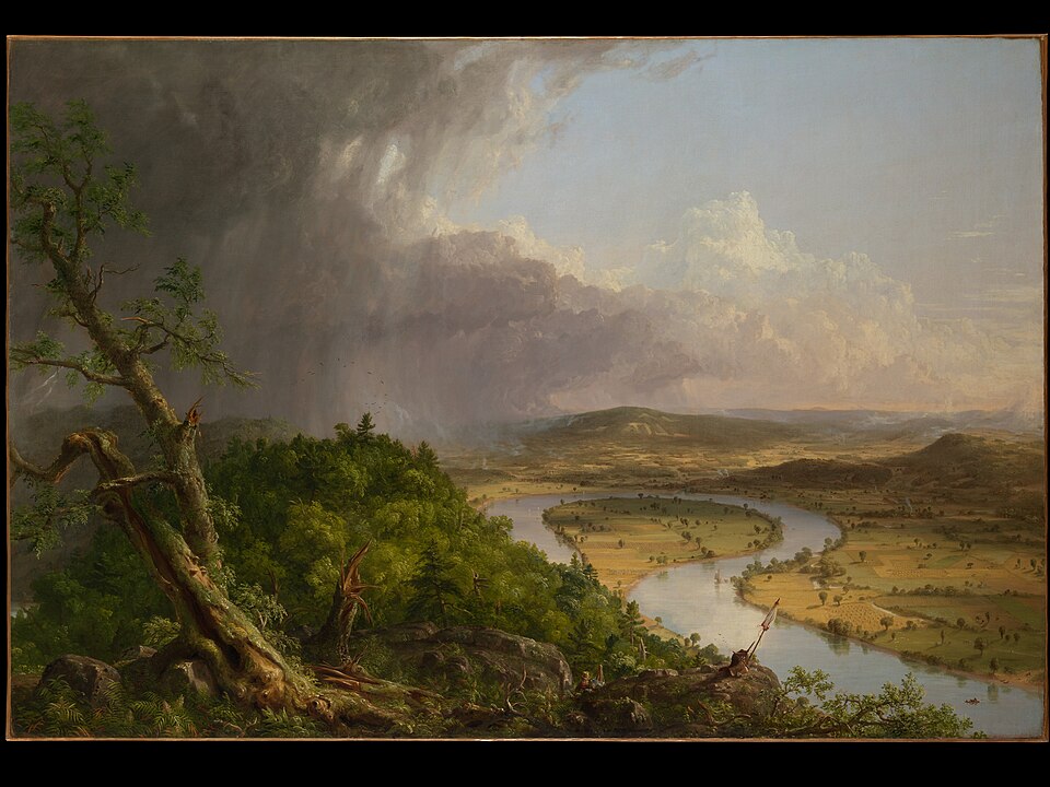 Hudson River School — Thomas Cole, The Oxbow, 1836 — Metropolitan Museum of Art — Wikimedia Commons / CC0