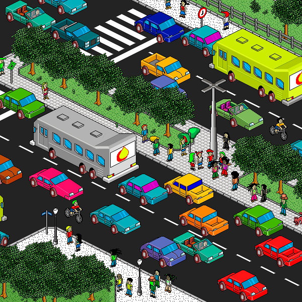 Isometric Pixel Art — Peterson Freitas, Curitiba, 2004 — Wikimedia Commons / CC BY-SA 4.0 · © Propeterson