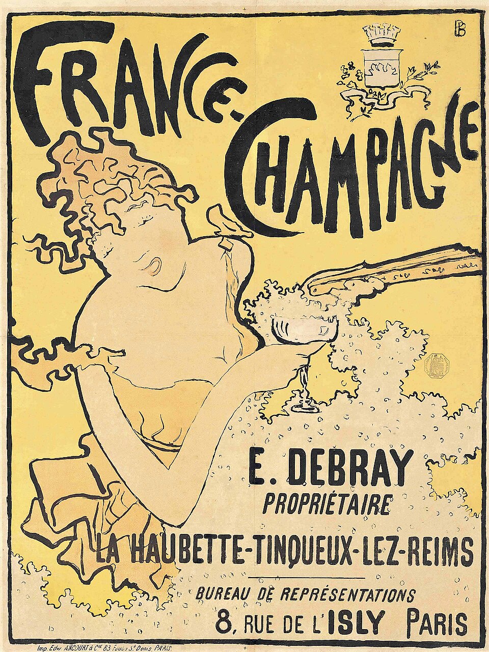 Les Nabis — Pierre Bonnard, France-Champagne poster, 1891 — Wikimedia Commons / Public domain