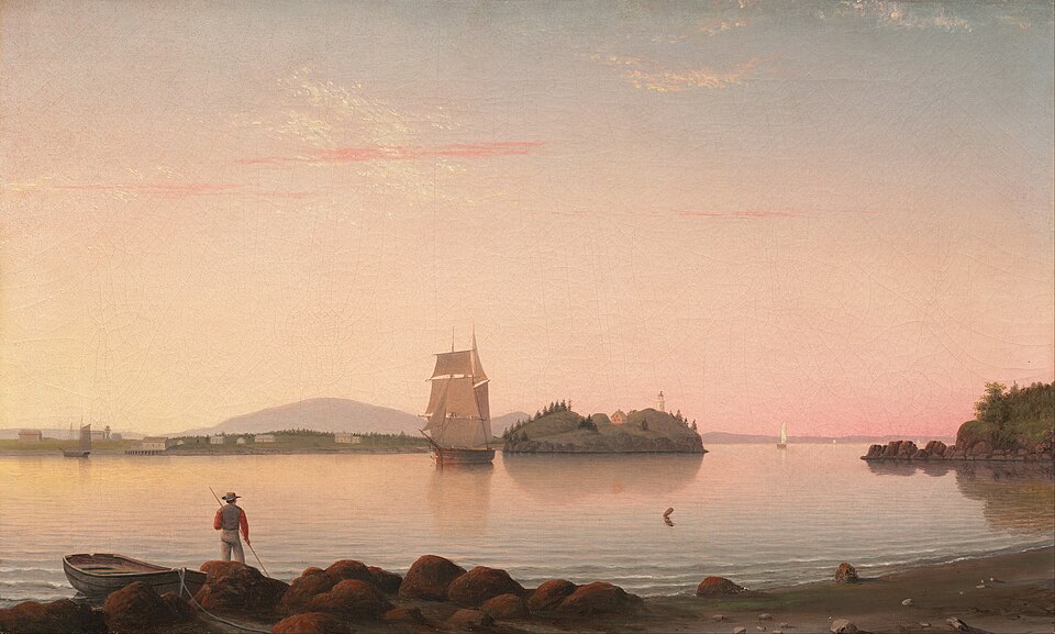 Luminism — Fitz Henry Lane, Owl's Head, Penobscot Bay — Wikimedia Commons / Public domain
