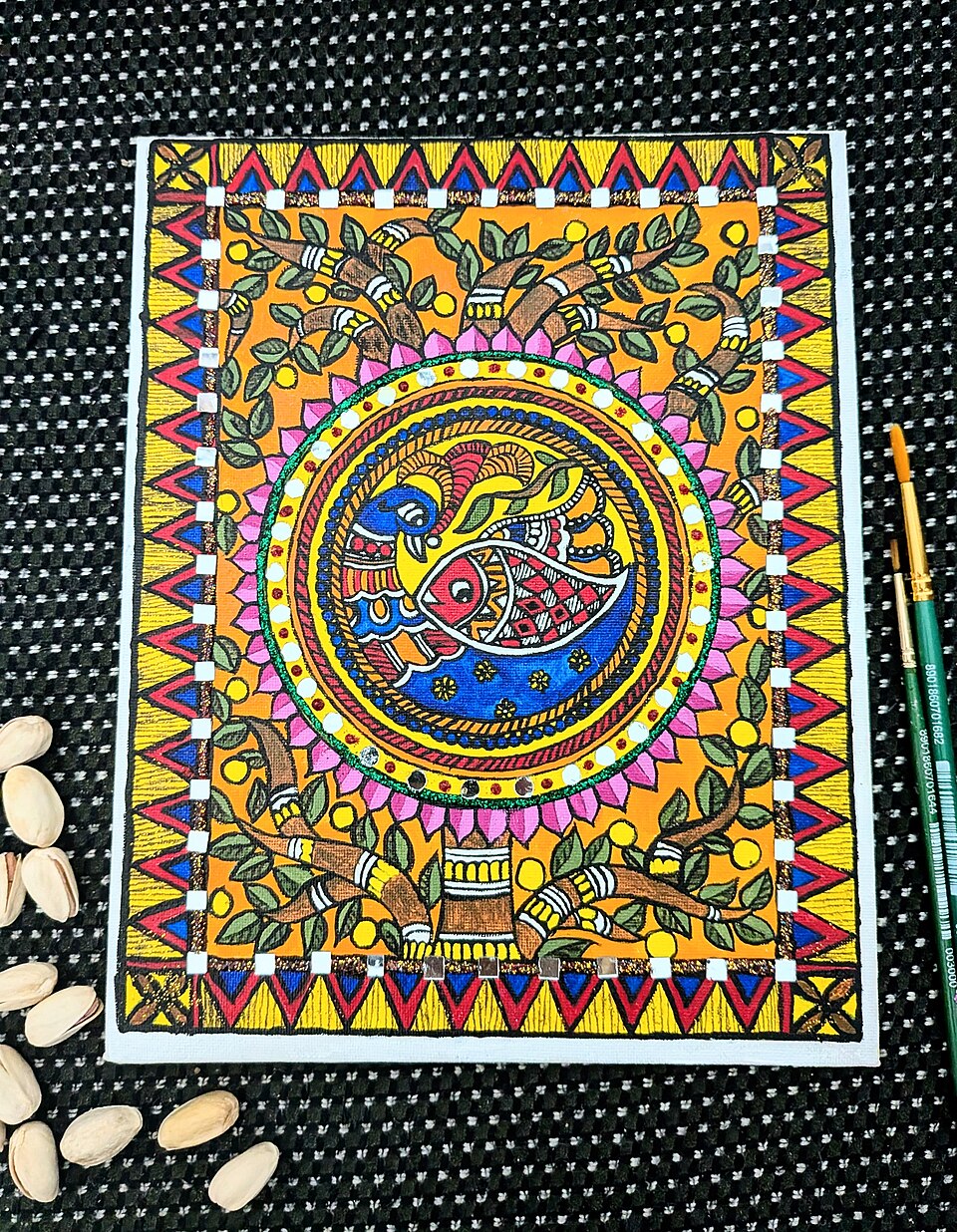 Madhubani — Mithila painting (CC BY-SA 3.0) · © Bhuvana Meenakshi