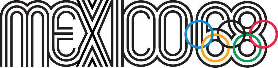 Mexico 68 Identity — Mexico 68 emblem — Wikimedia Commons / Public domain