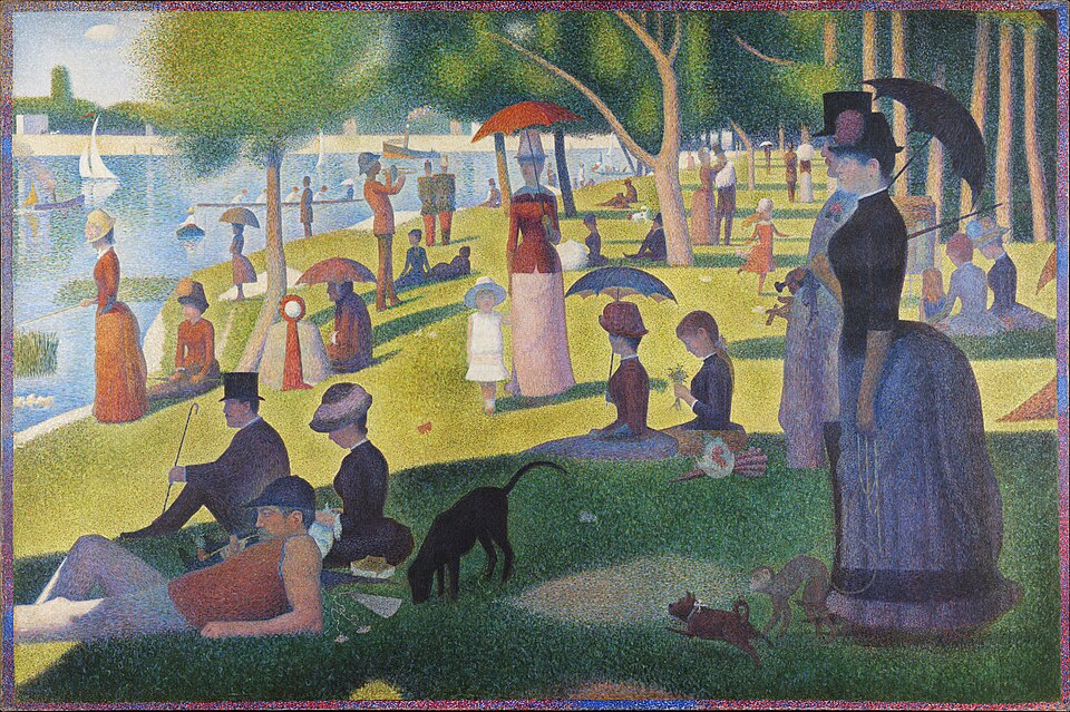 Neo-Impressionism — Georges Seurat, A Sunday Afternoon on the Island of La Grande Jatte, 1884–86 — Wikimedia Commons / Public domain