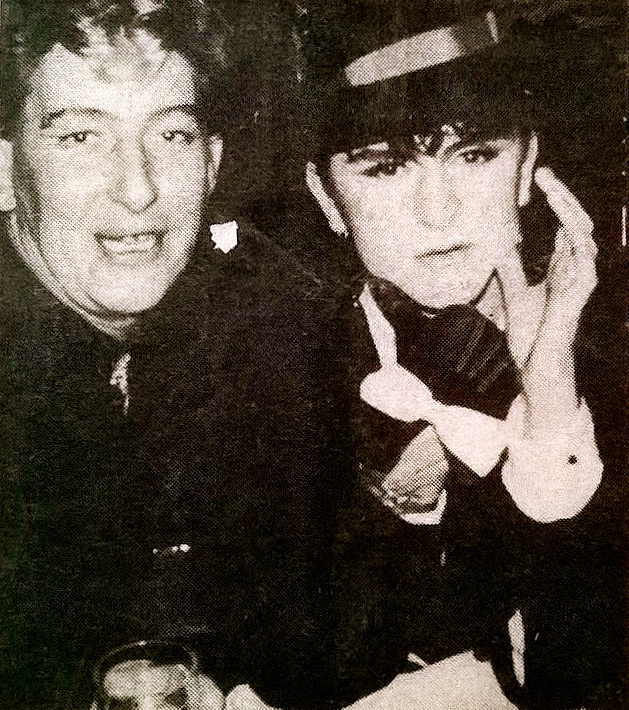 New Romantic — Tallulah and Steve Strange at the Circus Circus opening, 1983 — New Romantic dress — Eurovisa — Wikimedia Commons / CC BY-SA 4.0