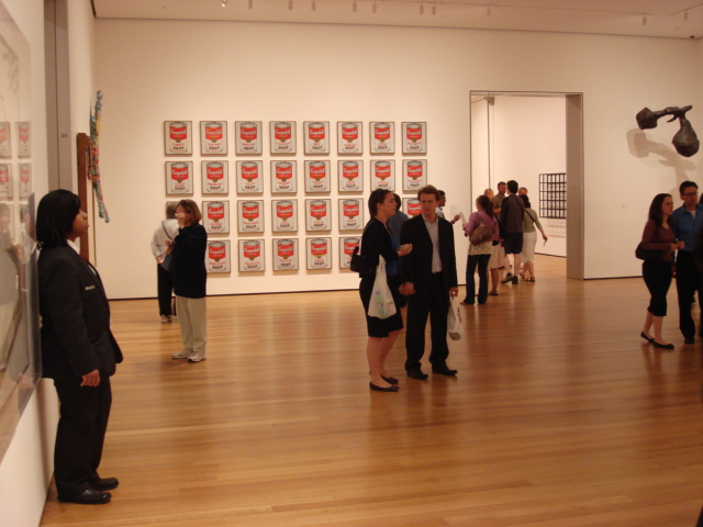 Pop Art — Andy Warhol, Campbell's Soup Cans, on view at MoMA — Wikimedia Commons / CC BY-SA 2.0