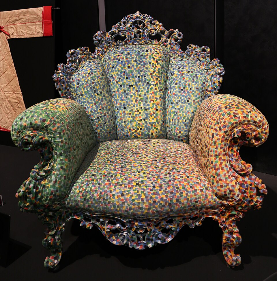 Post-Modernism — Alessandro Mendini, Poltrona di Proust, 1978 (Studio Alchimia) — Wikimedia Commons / CC BY-SA 4.0 · © Sailko