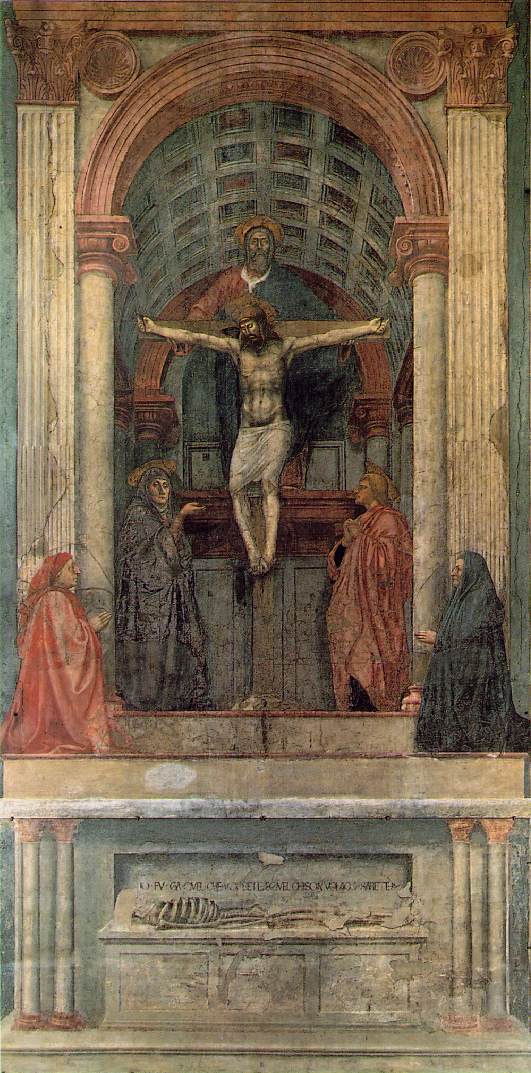 Renaissance — Masaccio, Holy Trinity, 1425–1428 — Wikimedia Commons / Public domain