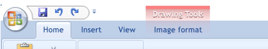 Ribbon — Office 2007-style ribbon with contextual tabs — Wikimedia Commons / CC BY-SA 4.0 · © Halil Şimşek P