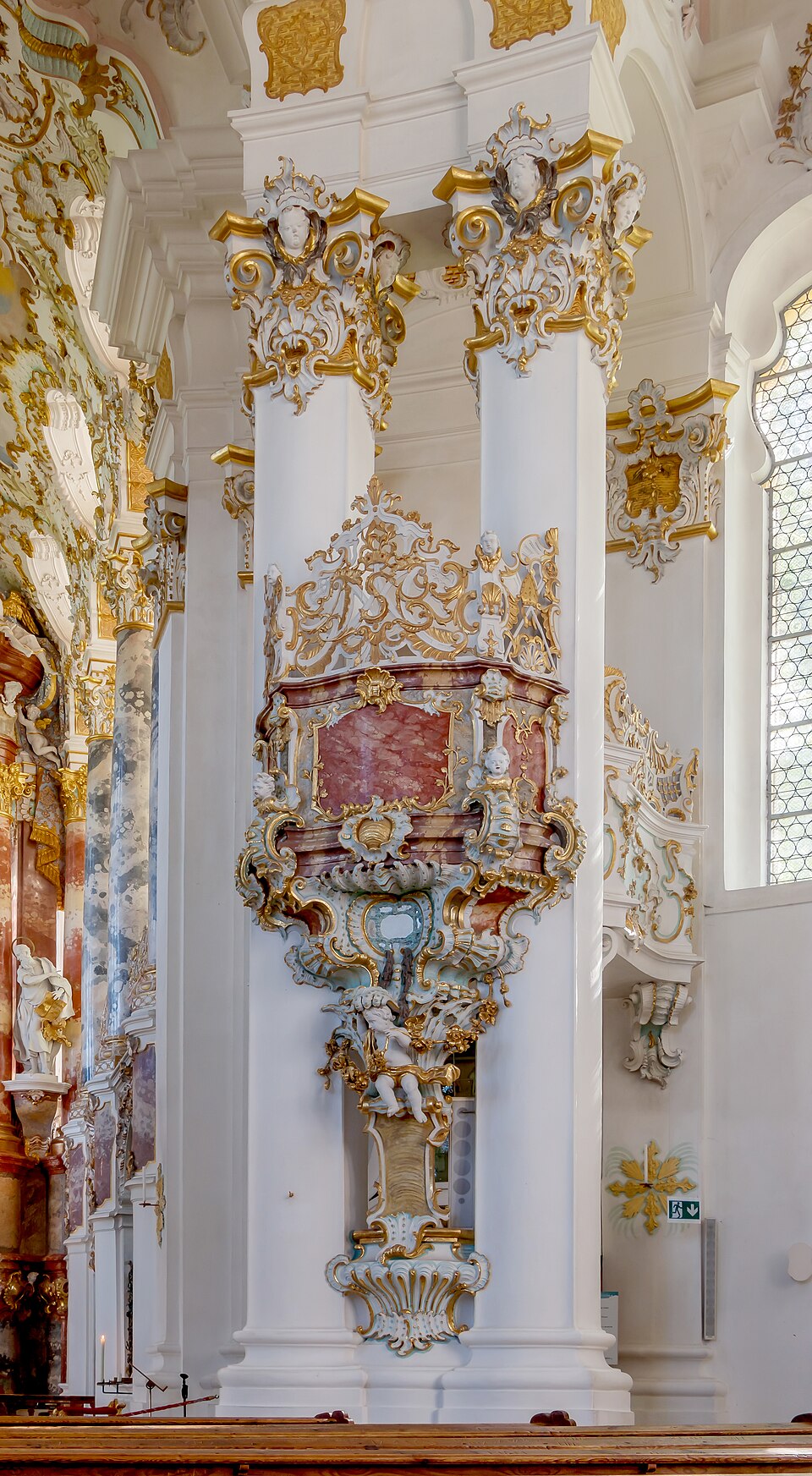 Rococo — Interior of the Wieskirche (CC BY-SA 3.0) · © Llez