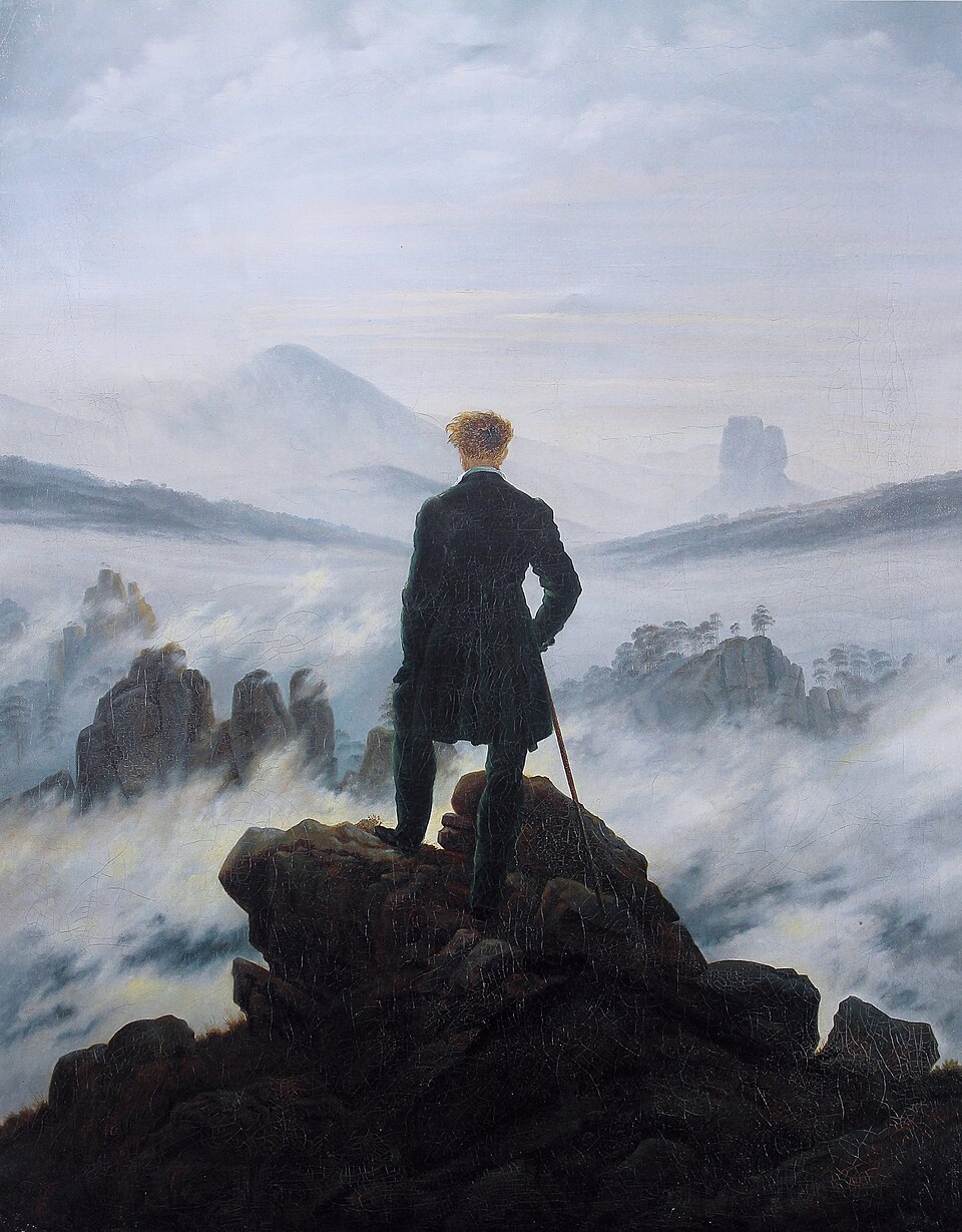 Romanticism — カスパー・ダーヴィト・フリードリヒ『雲海の上の旅人』— Wikimedia Commons / Public domain