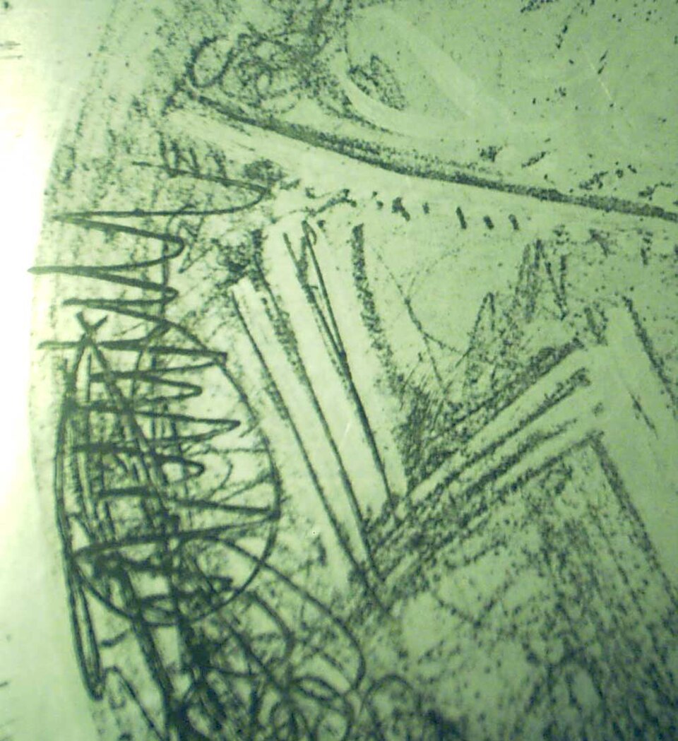 Soft-ground Etching — Soft-ground etching on zinc, technical example — OrangeJudex — Wikimedia Commons / CC0