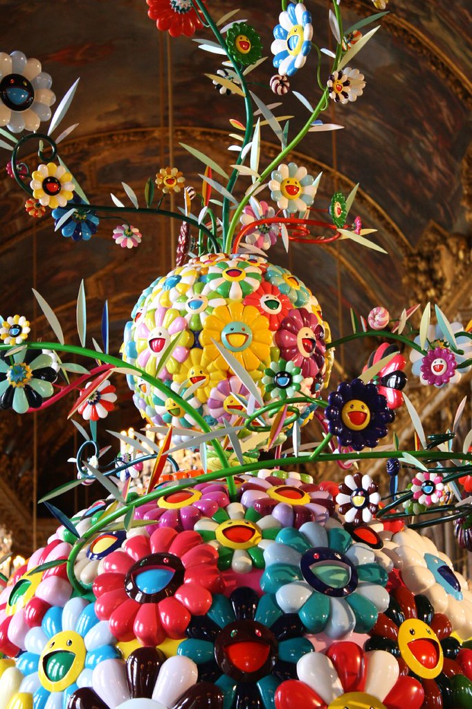 Superflat — Takashi Murakami, installation in the Hall of Mirrors at Versailles, photo: Dimitry B (CC BY 2.0)