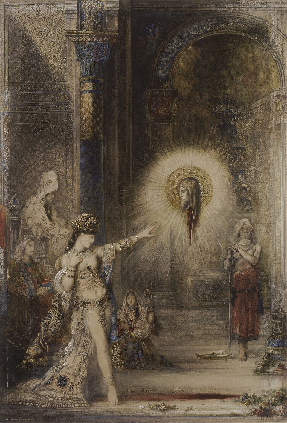 Symbolism — Gustave Moreau, The Apparition, c. 1876 — Wikimedia Commons / Public domain