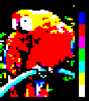 Teletext Art — Teletext colour test screen — Wikimedia Commons / Public domain
