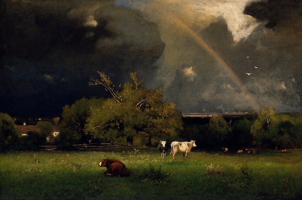 Tonalism — George Inness, The Rainbow — Wikimedia Commons / Public domain