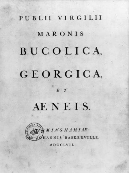 Transitional Serif — Baskerville's Virgil 1757 — Wikimedia Commons / Public domain