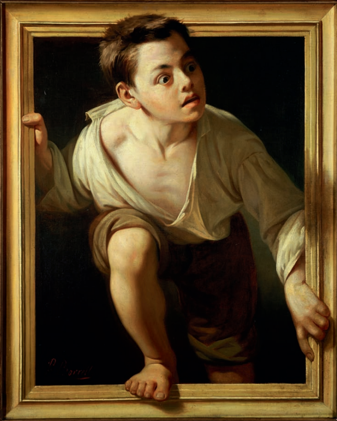 Trompe-l'œil — Borrell del Caso, Escaping Criticism, 1874 — Wikimedia Commons / Public domain