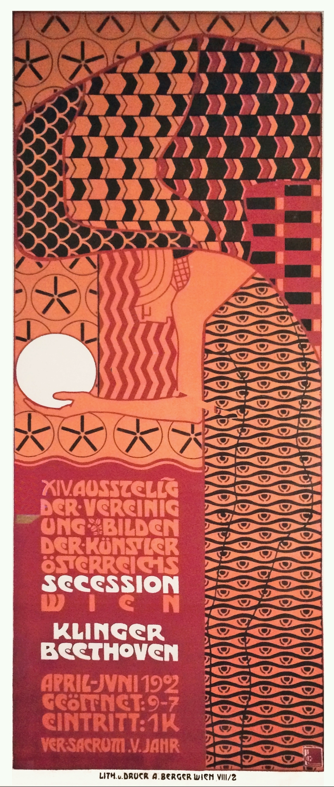 Vienna Secession — Alfred Roller, XIV Vienna Secession exhibition poster, 1902 — Wikimedia Commons / CC BY 2.0 · © Jean-Pierre Dalbéra