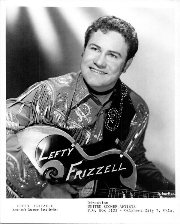 Western Wear — Lefty Frizzell in an embroidered Western shirt — Columbia Records promotional portrait, 1957 — Wikimedia Commons / Public domain