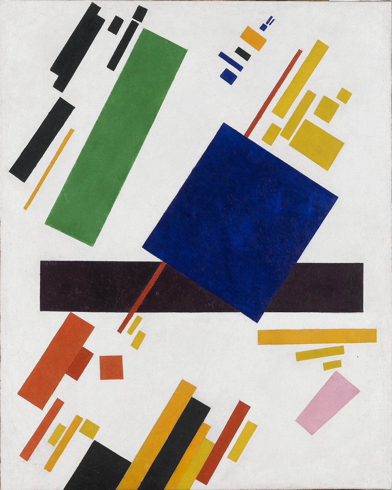 Suprematism — Kazimir Malevich, Suprematist Composition, 1916 — Wikimedia Commons / Public domain